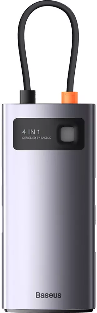 Док-станция Baseus Metal Gleam Series 4-in-1 (WKWG070013)