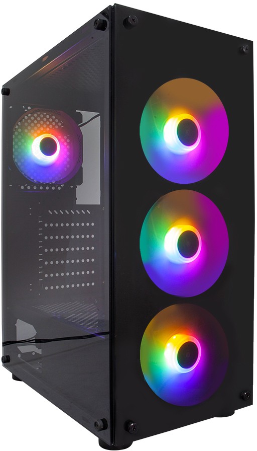 Корпус 1stPlayer Fire Dancing V3-B (черный) (V3-B-4F1)