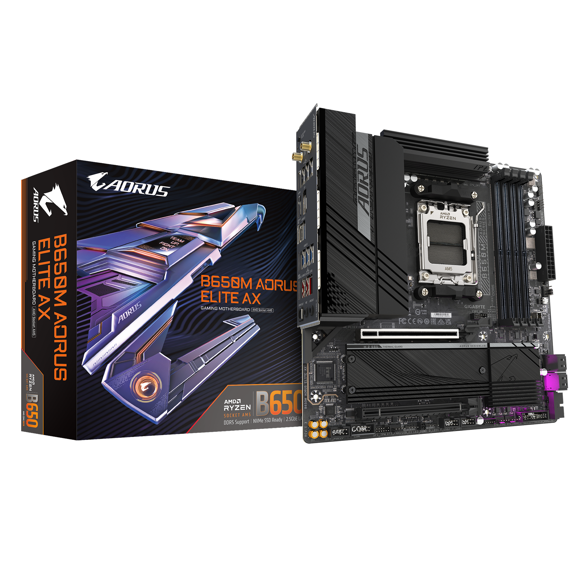Материнская плата Gigabyte B650M AORUS ELITE AX