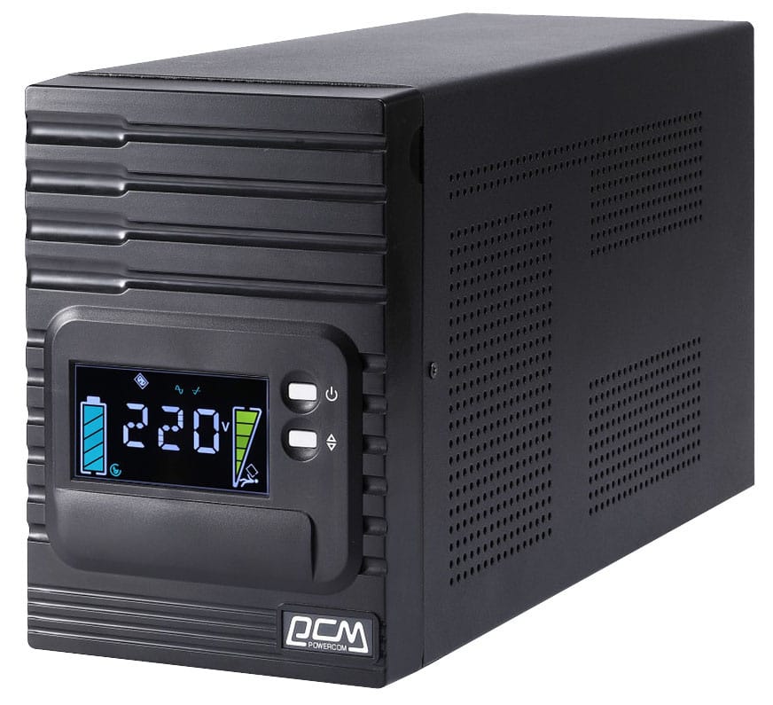 Источник бесперебойного питания 1000VA PowerCom Smart King Pro+ (SPT-1000-II LCD)