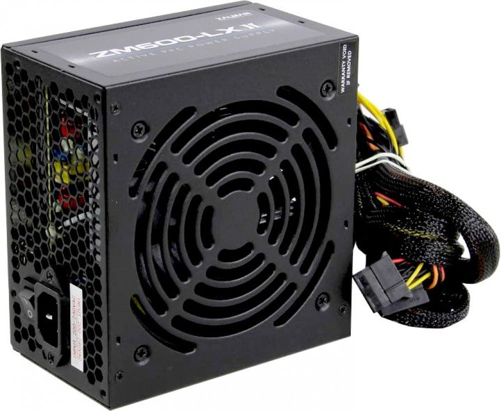 Блок питания 600W Zalman ZM600-LXII (120мм, 24+8pin, 2x6/8pin, 3xMolex, 6xSATA)