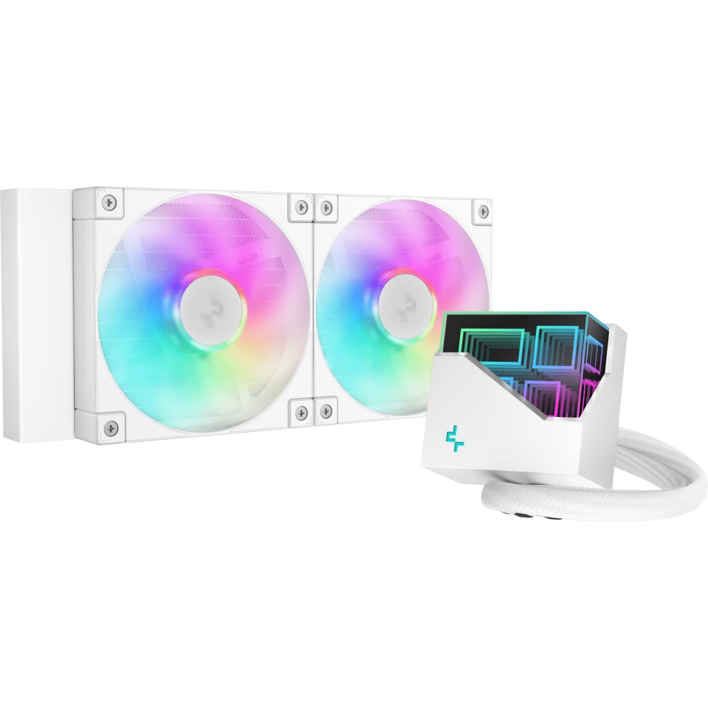 Система водяного охлаждения DeepCool LT240 WH ARGB (R-LT240-WHAMNC-G-1)