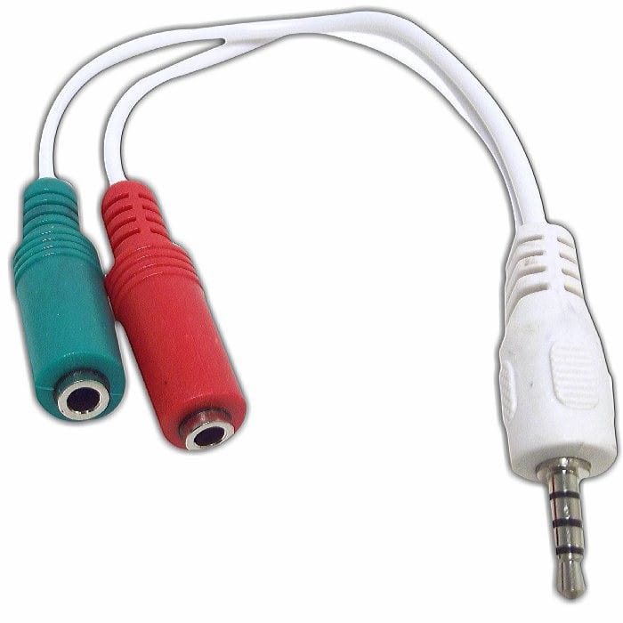 Кабель Cablexpert CCA-417W (3.5mm 4-pin -> 3.5mm+ mic) white