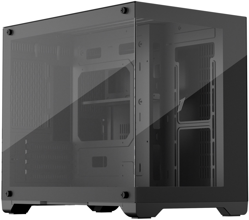 Корпус 1stPlayer MV6-TRANSPARENT (черный) (MV6-TP-BK)