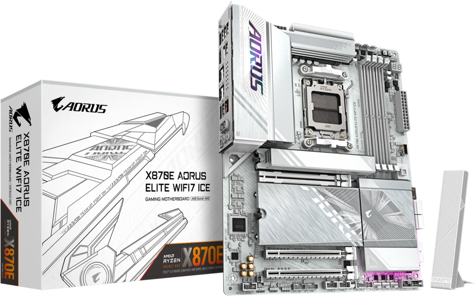 Материнская плата Gigabyte X870E Aorus Elite WIFI7 Ice
