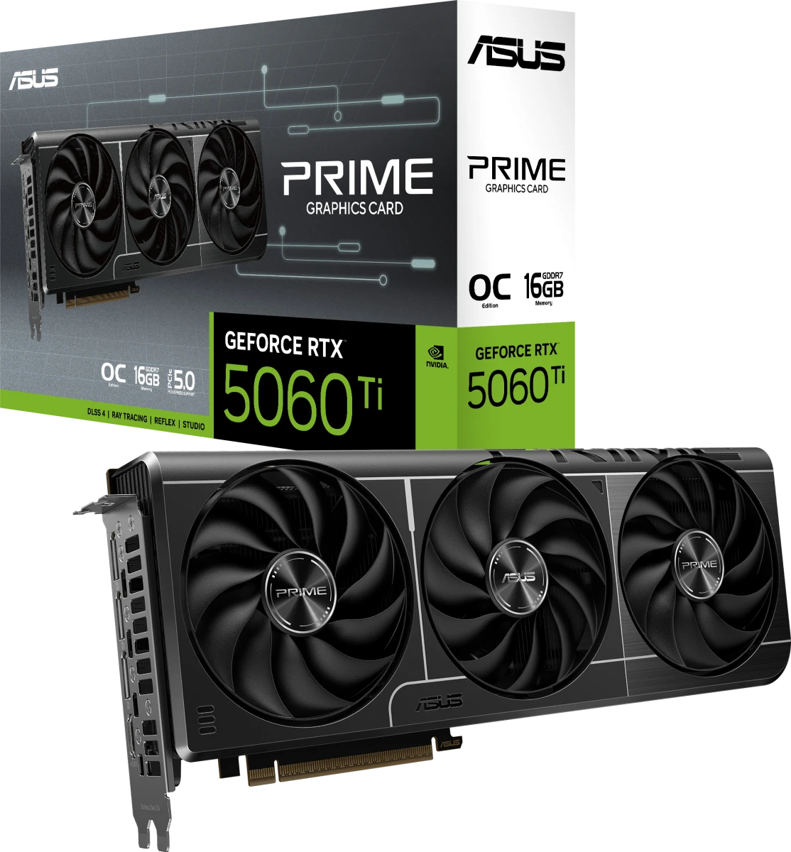 Видеокарта Asus RTX 5060Ti Prime OC Edition (PRIME-RTX5060TI-O16G)