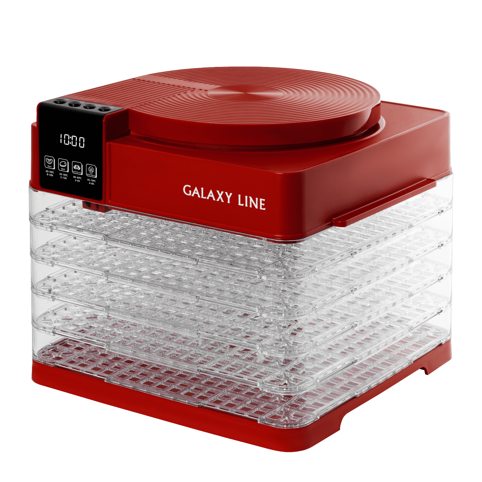 Сушилка для овощей и фруктов Galaxy Line GL2630 (красный)
