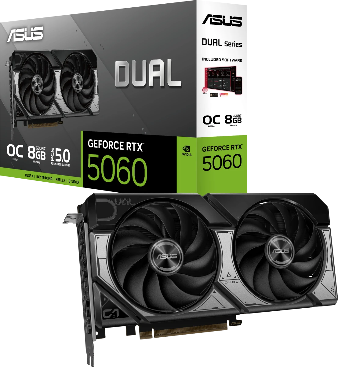 Видеокарта Asus RTX 5060 OC Edition (DUAL-RTX5060-O8G)