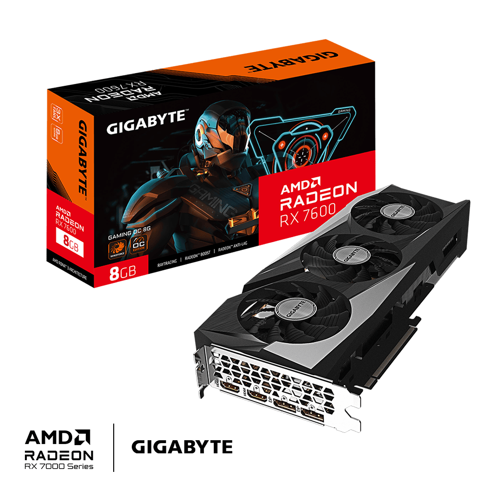 Видеокарта Gigabyte RX 760 GAMING OC 8G (GV-R76GAMING OC-8GD)