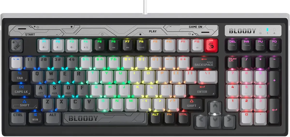 Клавиатура A4Tech Bloody B950 (черный/серый)