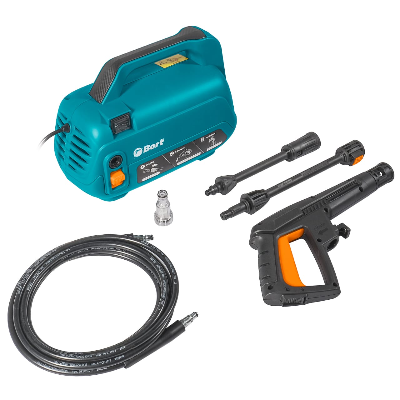 Мойка высокого давления Bort BHR-1600-Compact (93415742)