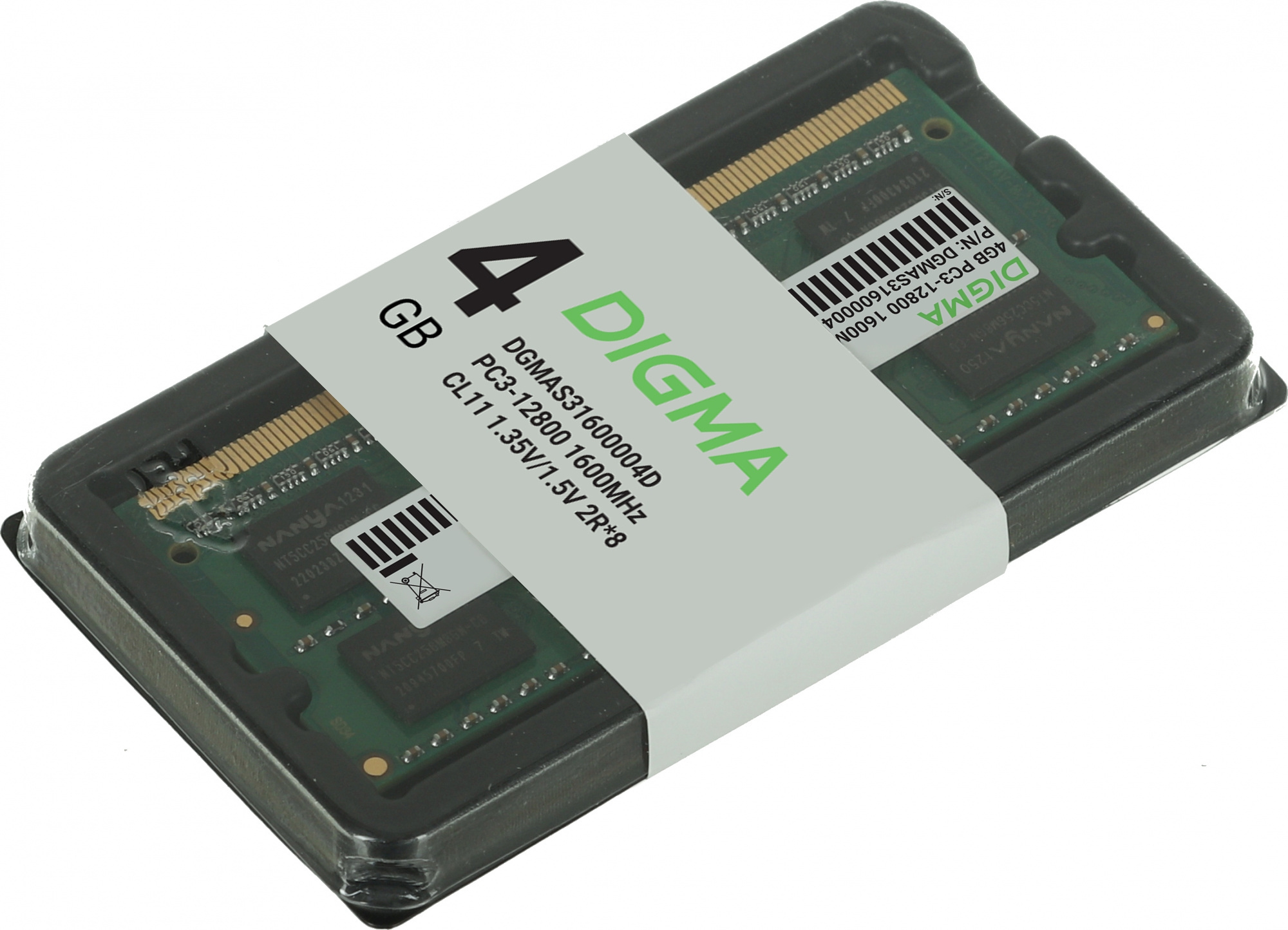 Модуль памяти 4Gb Digma DGMAS31600004D