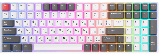 Клавиатура Royal Kludge RK100 (Grey/Red/White, RK Brown)