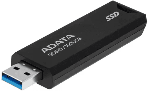 Внешний жесткий диск 1Tb A-DATA SC610 (SC610-1000G-CBK/RD)