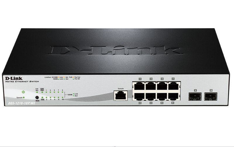 Коммутатор D-Link DGS-1210-10P/ME/A1A