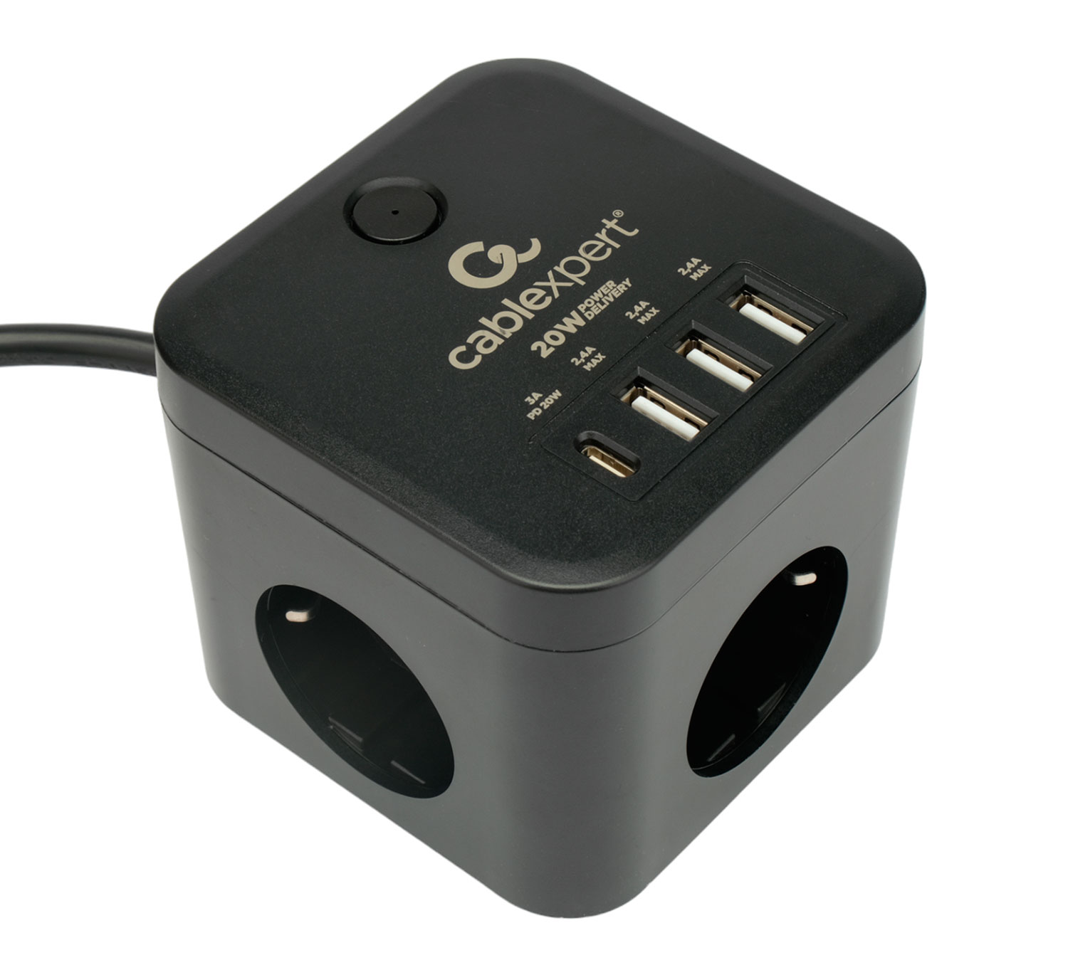 Сетевой фильтр Cablexpert CUBE-3-CU3-B-1.5