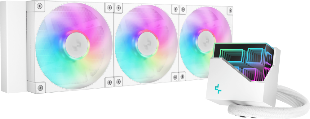 Система водяного охлаждения DeepCool LT360 WH ARGB (R-LT360-WHAMNC-G-1(