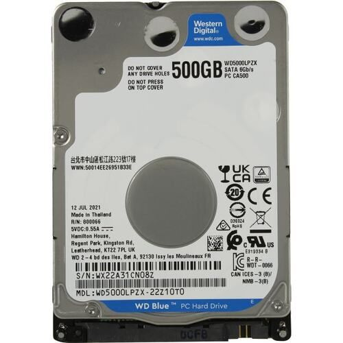 Жесткий диск 500Gb Western Digital Blue (WD5000LPZX)