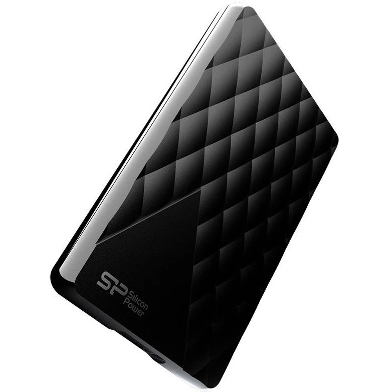 Внешний жесткий диск 1Tb Silicon-Power Diamond Black D06 (SP010TBPHDD06S3K)