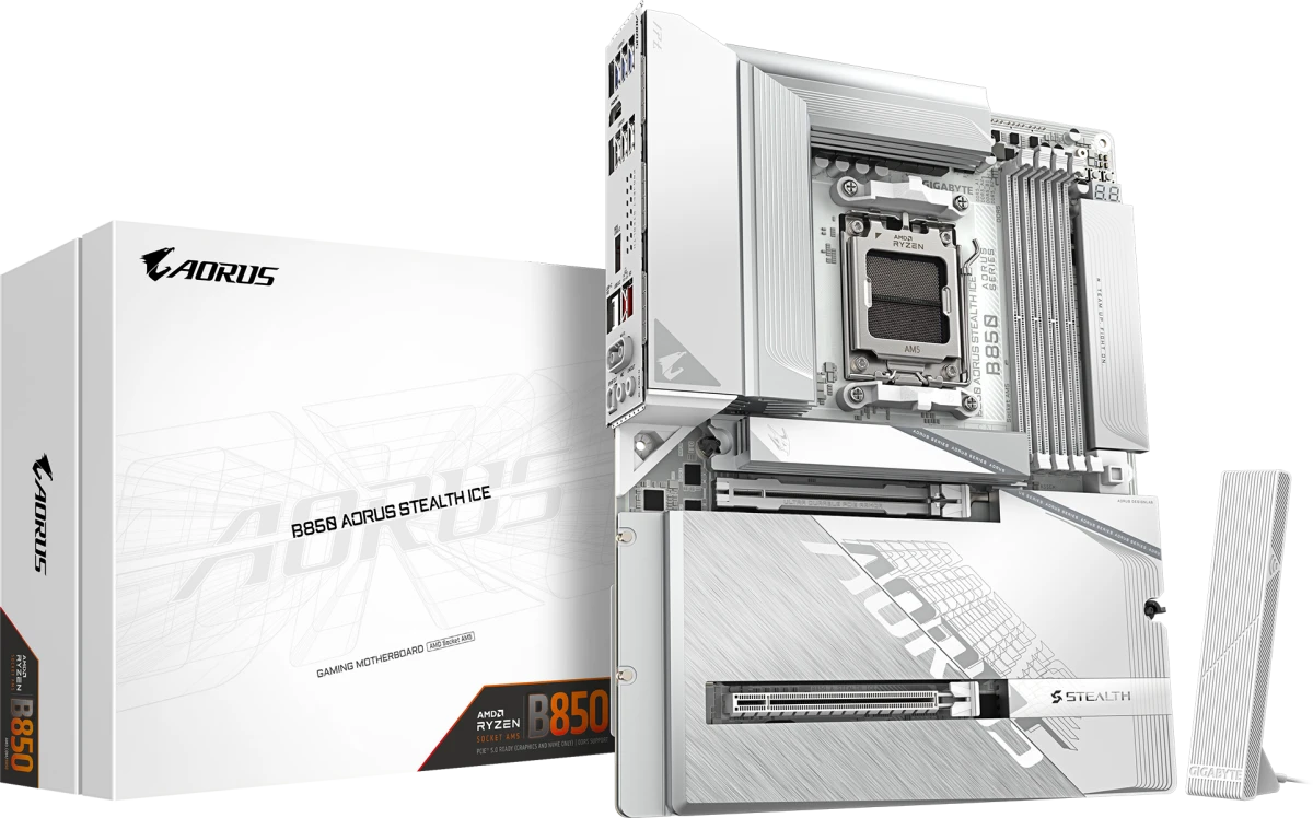 Материнская плата Gigabyte B850 Aorus Stealth Ice
