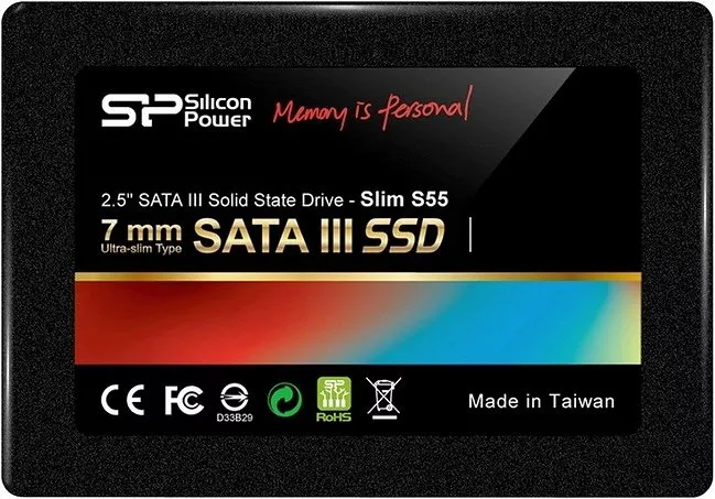 Жесткий диск SSD 240Gb Silicon Power Slim S55 (SP240GBSS3S55S25)