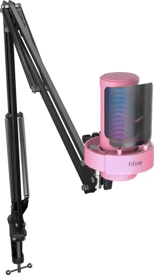 Микрофон FIFINE A8T (розовый)