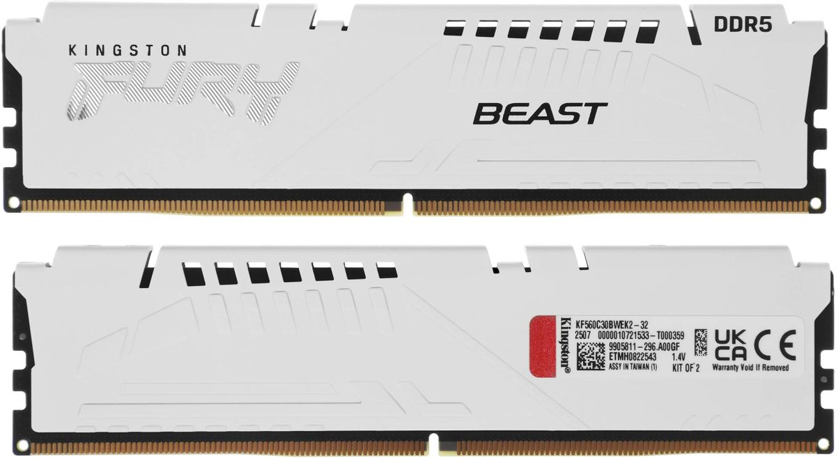 Модуль памяти 32Gb (2*16Gb) Kingston FURY Beast (KF560C30BWEK2-32)
