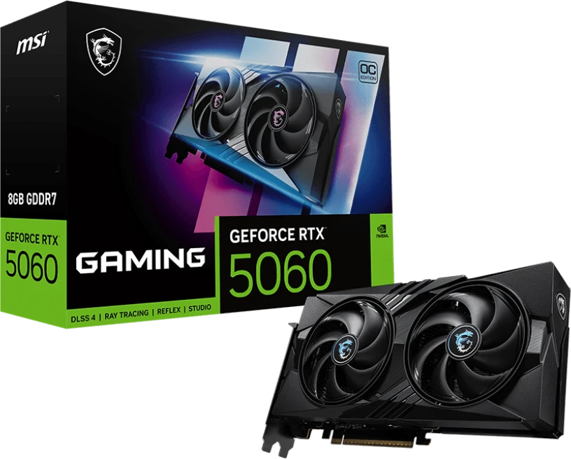 Видеокарта MSI RTX 5060 (RTX 5060 8G GAMING OC)