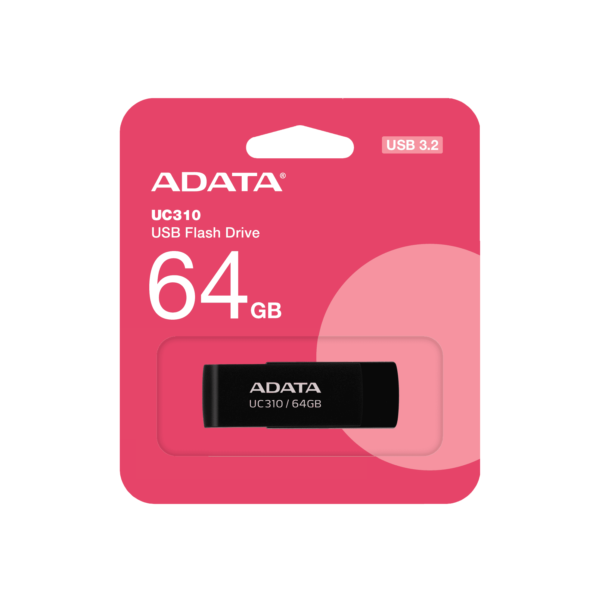 Usb flash disk 64Gb A-DATA UC310 (UC310-64G-RBK)