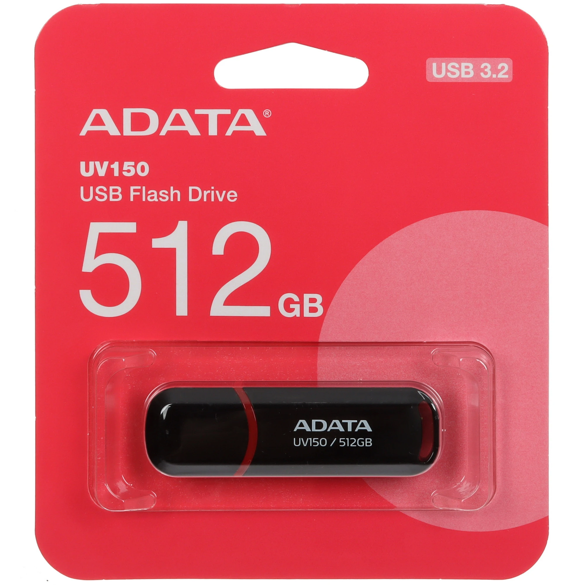 Usb flash disk 512Gb ADATA UV150 (AUV150-512G-RBK)