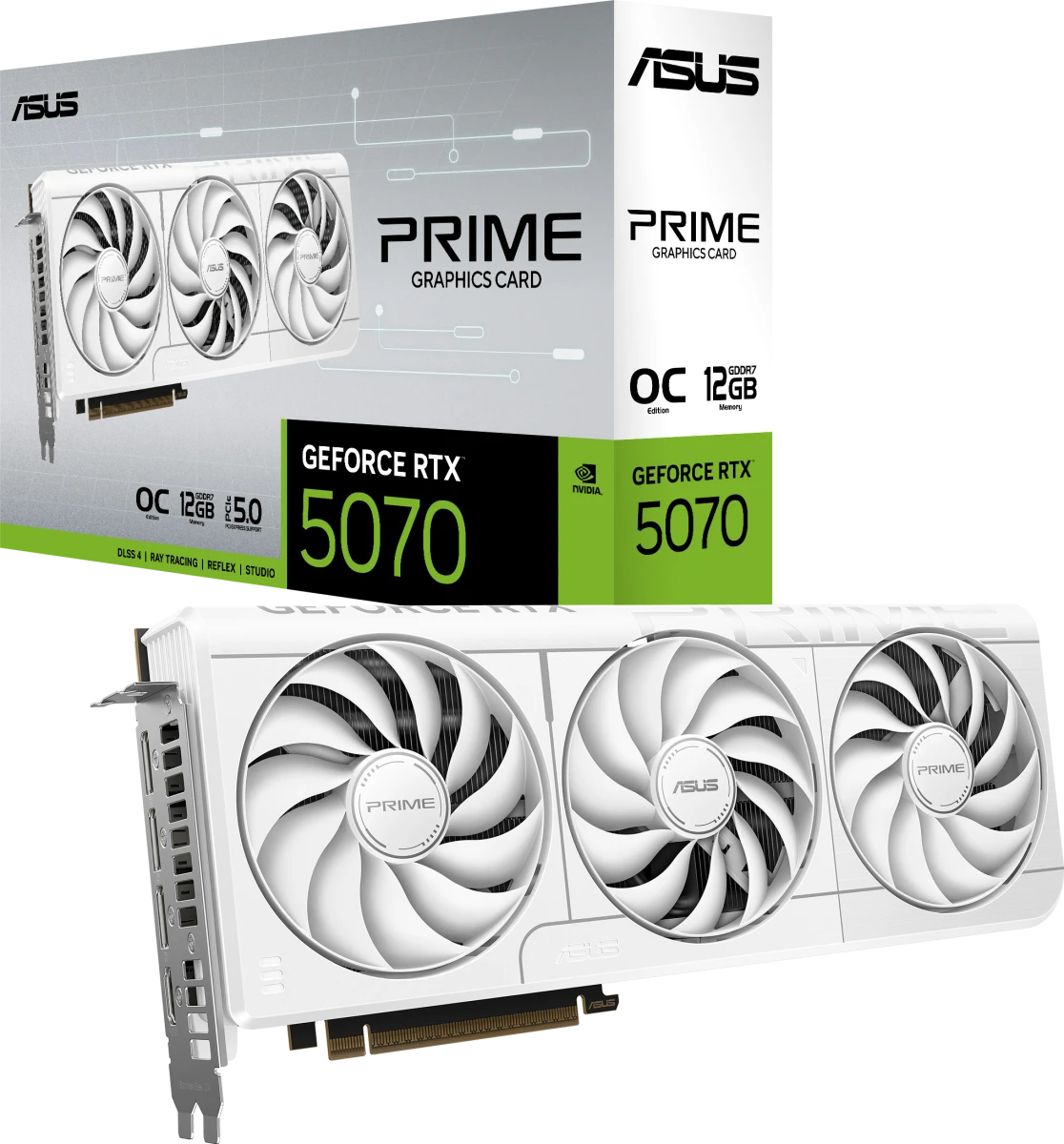 Видеокарта Asus RTX 5070 White OC Edition (PRIME-RTX5070-O12G-WHITE)