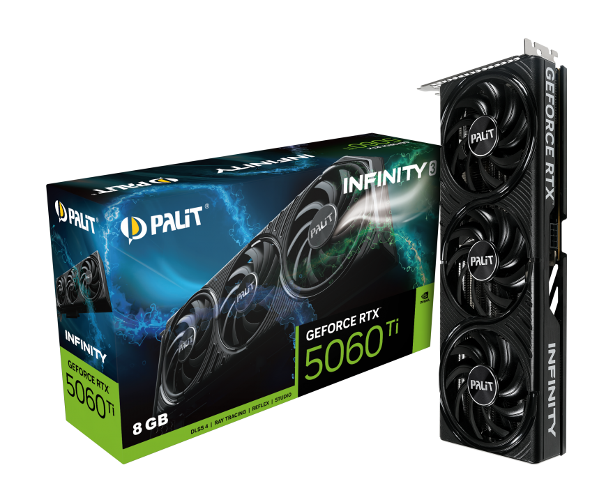 Видеокарта Palit RTX 5060Ti Infinity 3 8GB (NE7506T019P1-GB2062S)