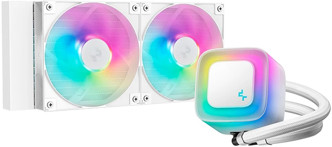 Система водяного охлаждения DeepCool LE240 WH V2 (R-LE240-WHAMMN-G-2)