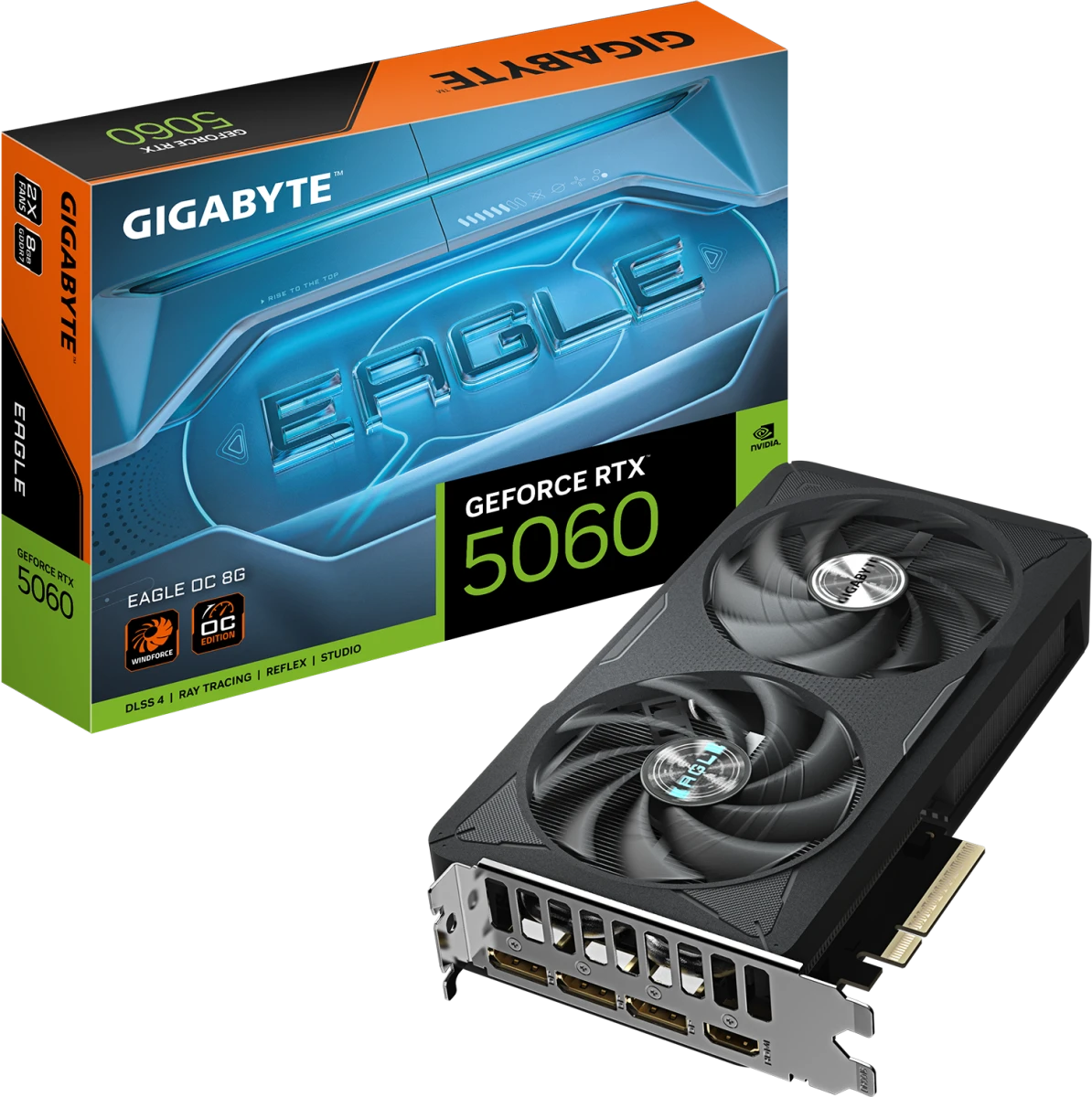 Видеокарта Gigabyte RTX 5060 Eagle OC 8G (GV-N5060EAGLE OC-8GD)