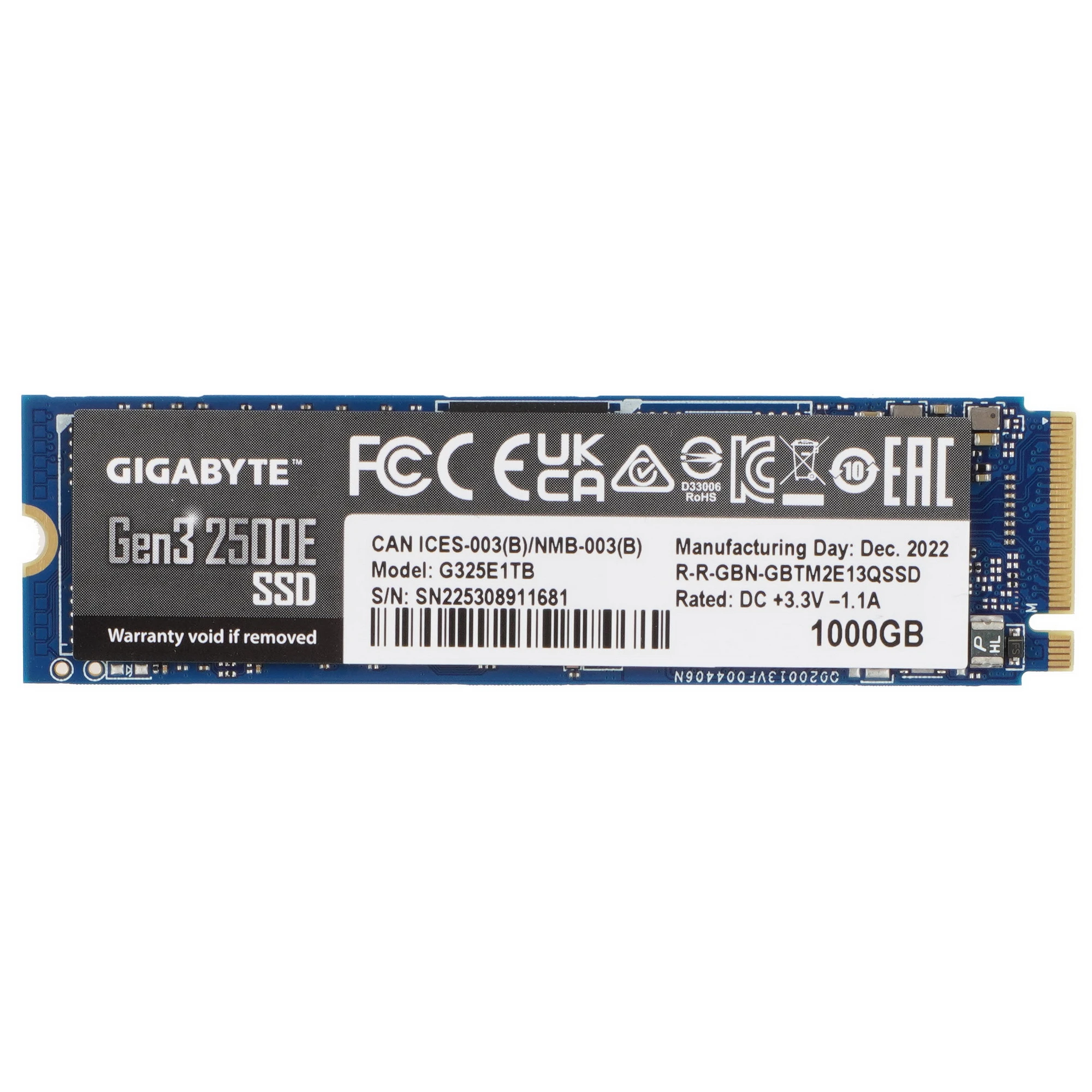 Жесткий диск SSD 1Tb Gigabyte G325E1TB