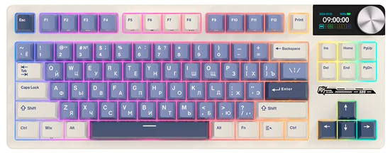 Клавиатура Royal Kludge S85 Horizon Blue (RK Beige)