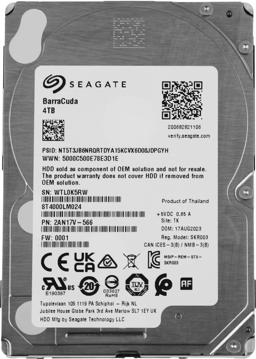 Жесткий диск 4Tb Seagate Barracuda (ST4000LM024)