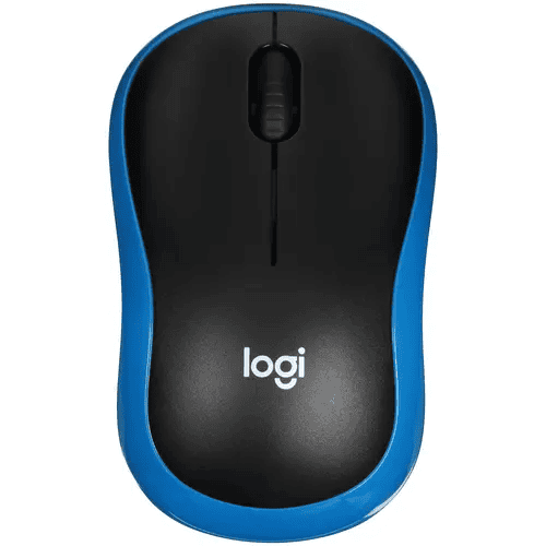 Мышь Logitech M185 (черный/синий) (910-002632)