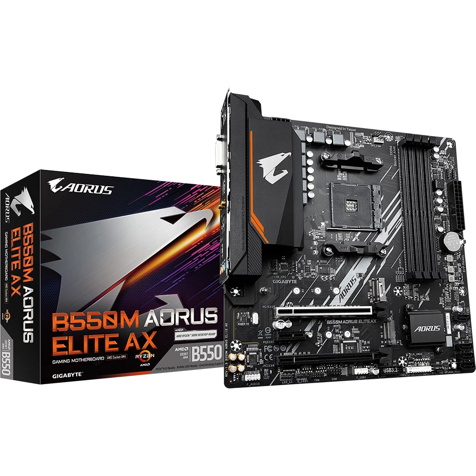 Материнская плата Gigabyte B550M Aorus Elite AX