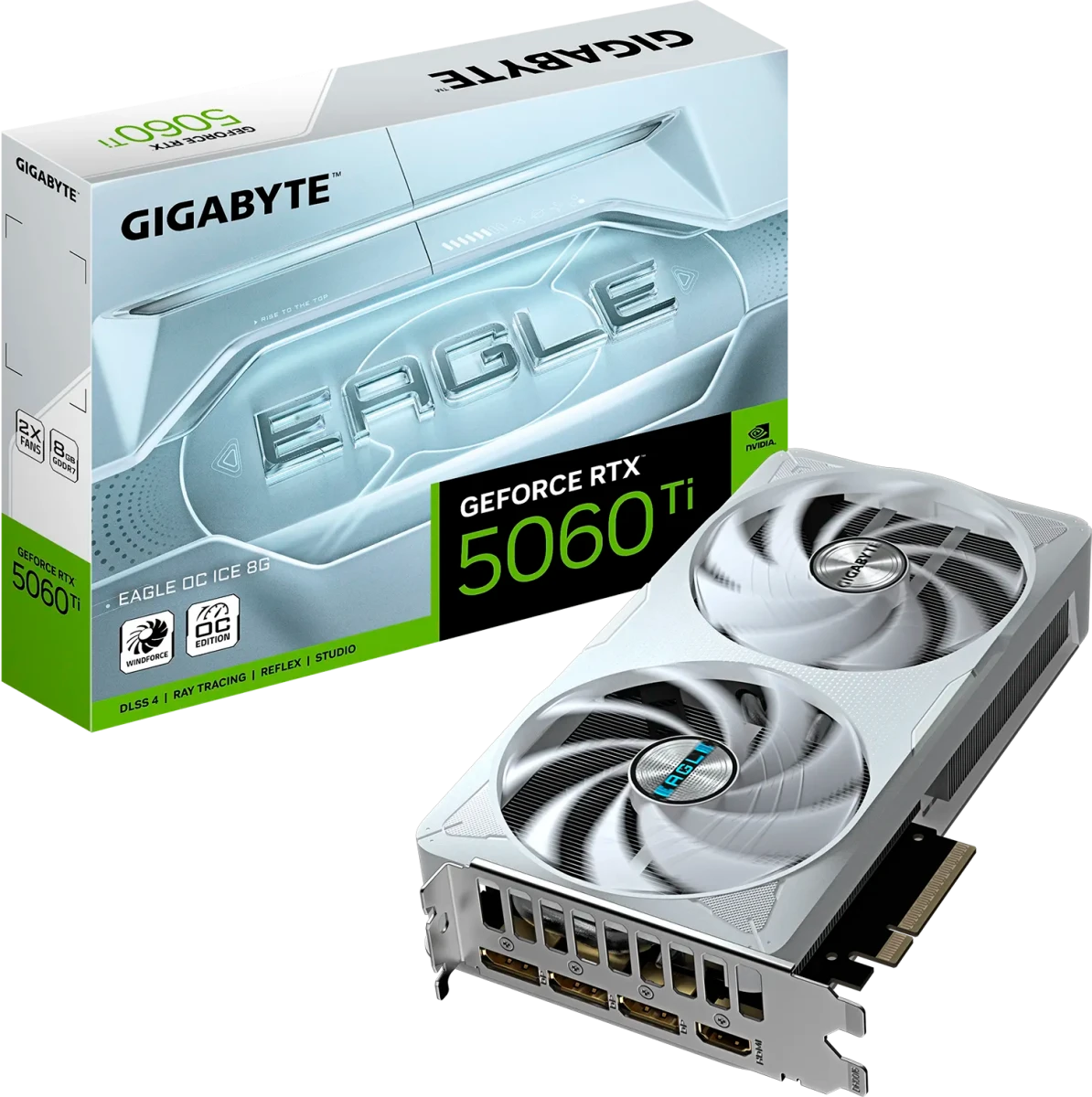 Видеокарта Gigabyte RTX 5060Ti Eagle OC Ice 8G (GV-N506TEAGLEOC ICE-8GD)