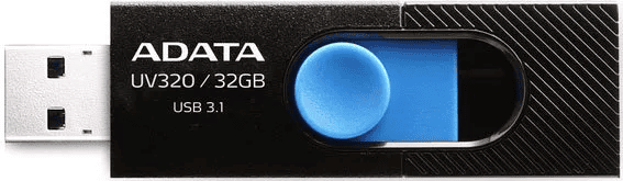 Usb flash disk 32Gb A-DATA UV320 (AUV320-32G-RBKBL)