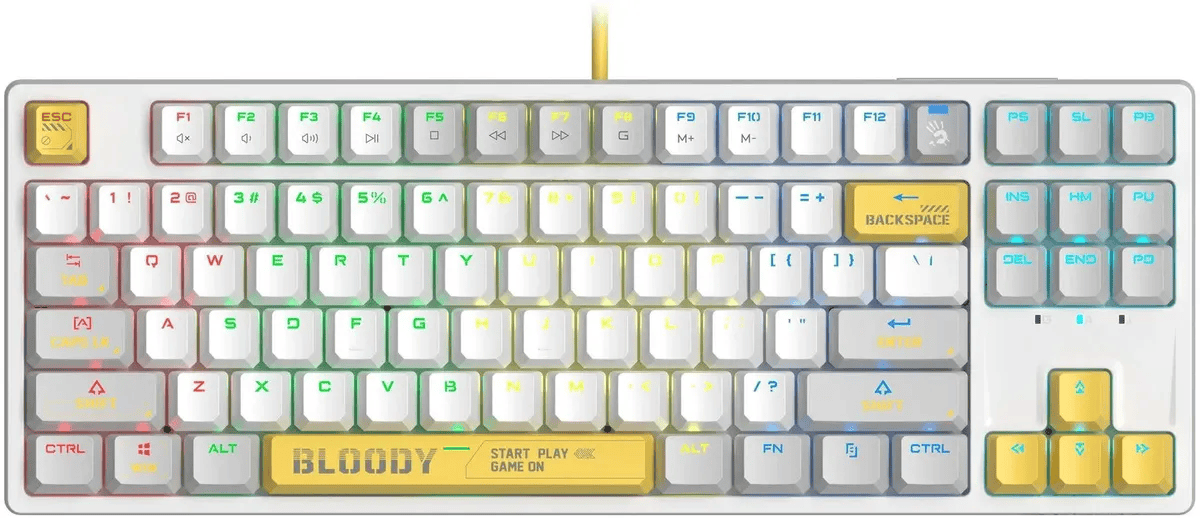 Клавиатура A4Tech Bloody S87 ENERGY WHITE