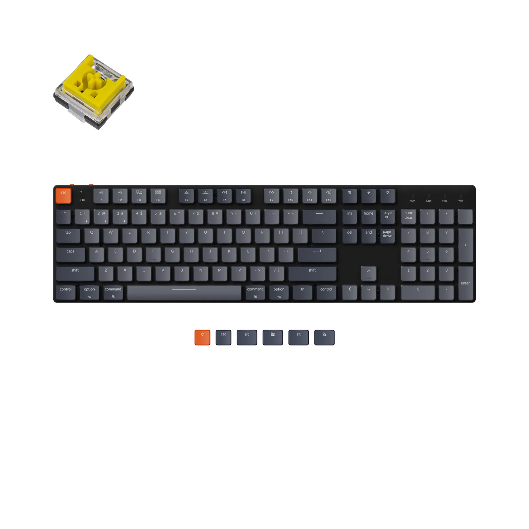 Клавиатура Keychron K5 SE RGB (K5SE-E4-RU) (Low Profile Optical Banana)
