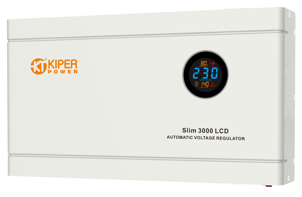 Стабилизатор напряжения Kiper Power Slim 3000 LCD (3000VA/1800W)