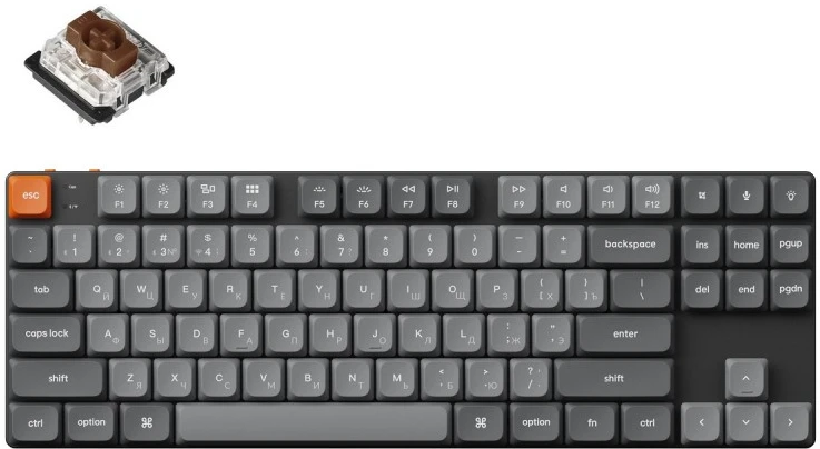 Клавиатура игровая Keychron QMK K1 Max (K1M-H3-RU)