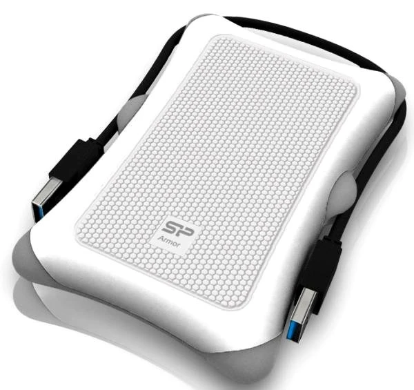 Внешний жесткий диск 1Tb Silicon-Power Armor A30 White (SP010TBPHDA30S3W)