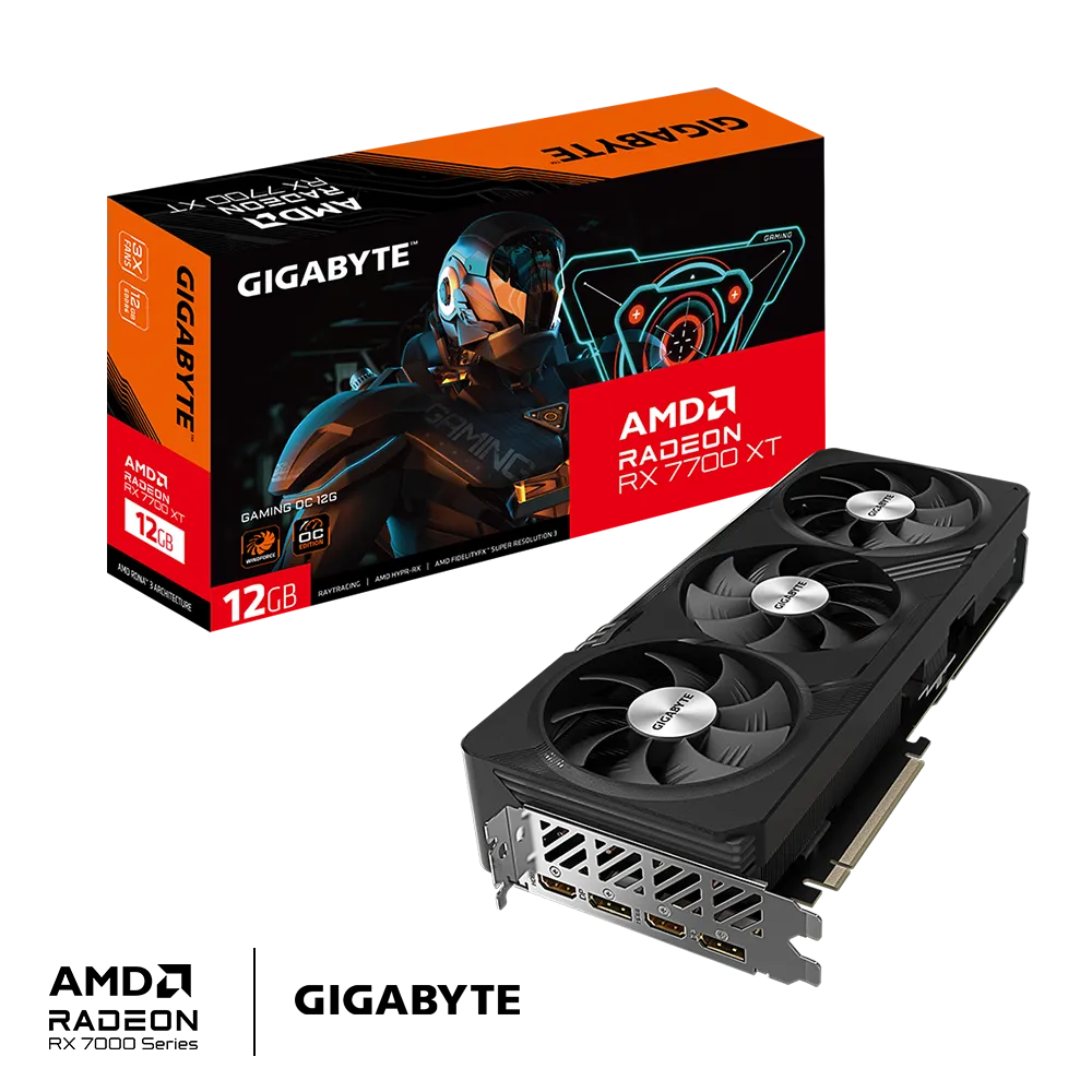 Видеокарта Gigabyte RX 7700 XT (GV-R77XTGAMING OC-12GD)