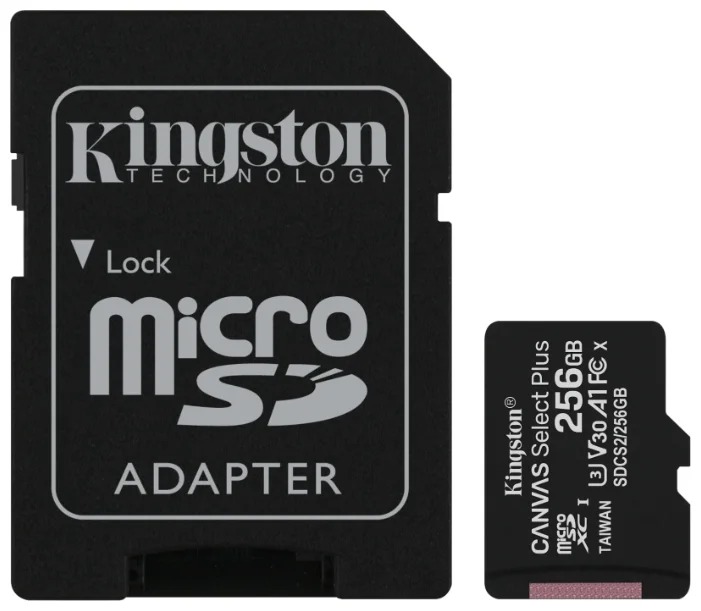 Карта памяти 256GB Kingston Canvas Select Plus (SDCS2/256GB)