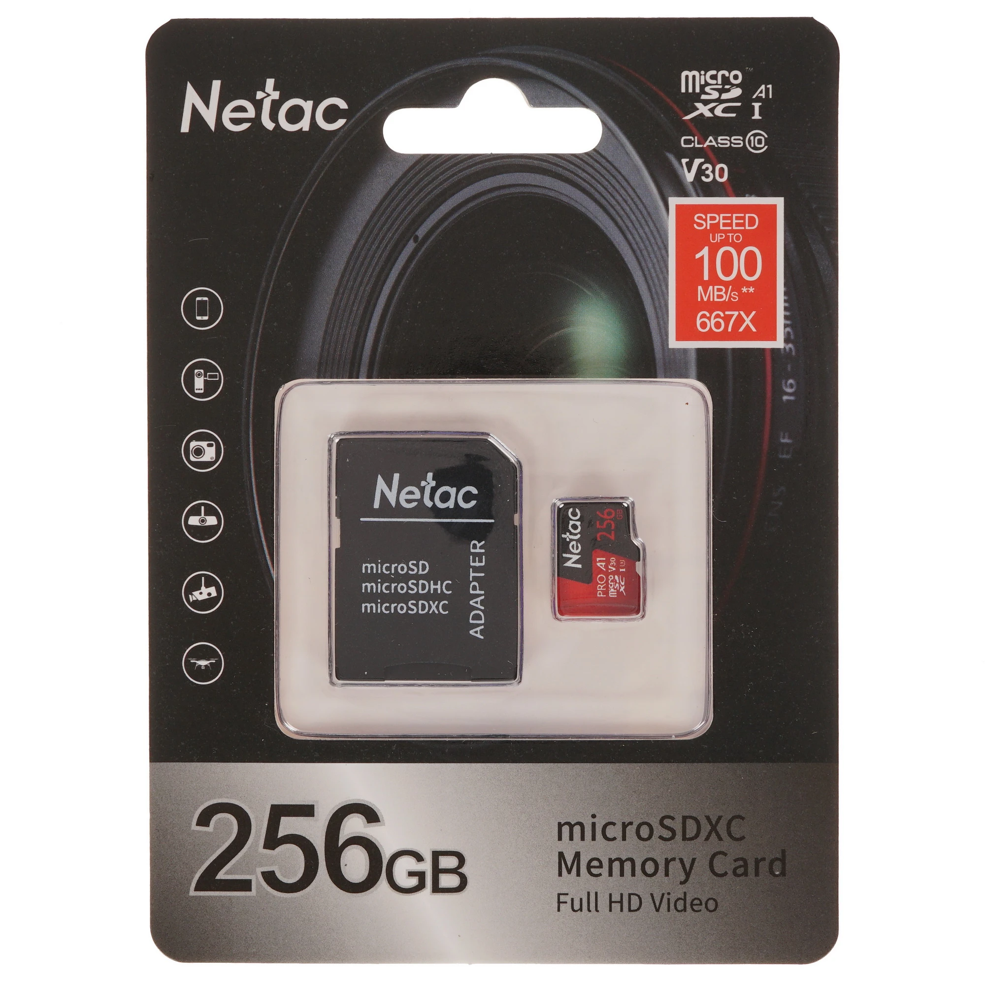 Карта памяти 256Gb Netac P500 Extreme Pro (NT02P500PRO-256G-R)