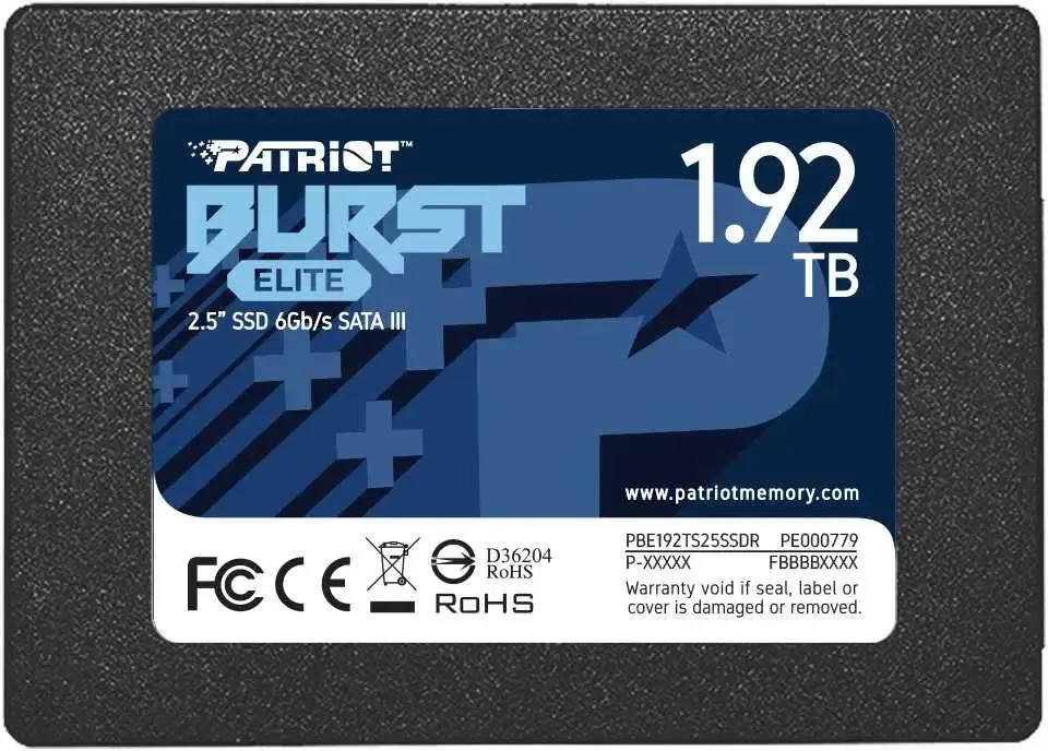 Жесткий диск SSD 1.92Tb Patriot Burst Elite (PBE192TS25SSDR)